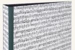 Music folder with green edges, also as a ring binder